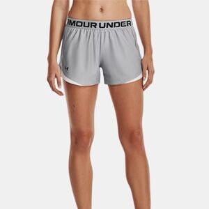 Under Armour Gray and Black Athletic Shorts Performance Fit